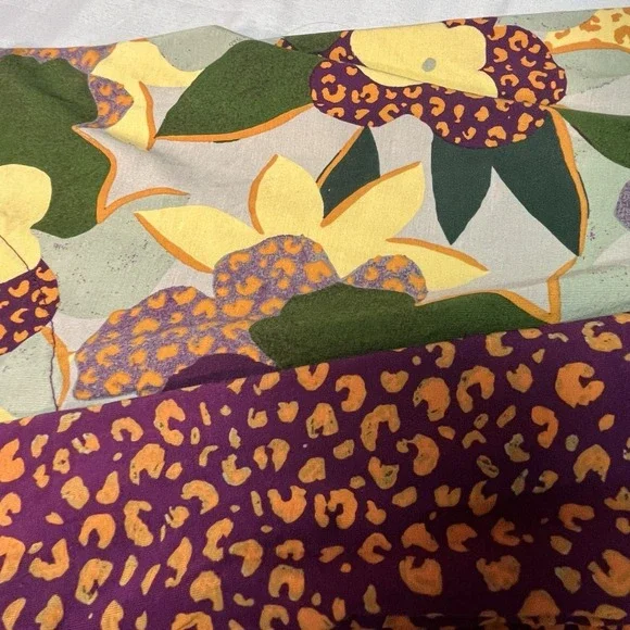 LOGO Lori Goldstein 1X Mixed Media Tunic Top Funky Flowy Bold Feminine Pockets - Picture 13 of 16